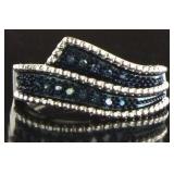 Elegant Genuine Blue Diamond Deisgner Ring