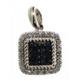 Genuine 1/4 ct Fancy Blue Diamond Pendant