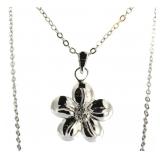 Diamond Accent Flower Pendant