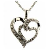 Double Heart Diamond Necklace