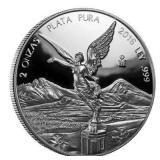 2 Ounce - 2016 Mexico Libertad Silver Proof