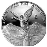 2 Ounce - 2016 Mexico Libertad 2 Silver Onza