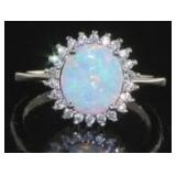 Oval 2.10 ct Fire Opal Dinner Ring