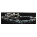 Genuine 1/2 ct Fancy Blue Diamond Bracelet
