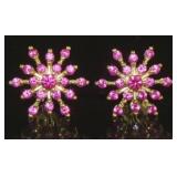 Stunning Ruby Designer Earrings