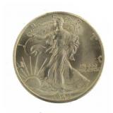 1942 Gem BU Walking Liberty Silver Half Dollar
