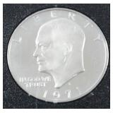 1971 Uncirculated Eisenhower Proof Silver Dollar