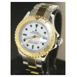 14kt Gold/SS 69623 Lady Yacht-Master Rolex Watch