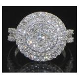 14kt Gold Round 2.00 ct Diamond Designer Ring