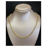 Moon Cut 3 mm 20" Italian Necklace