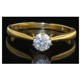 14kt Gold Round Brilliant 1/2 ct Diamond Solitaire