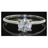 14kt Gold 1.00 ct Round Diamond Solitaire Ring