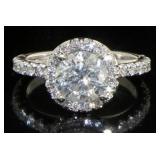 14kt Gold Round Brilliant 2.63 ct Diamond Ring