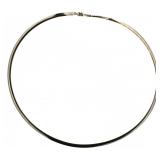 14kt Gold White-Yellow Rev 20" Omega Necklace