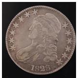 1828 Capped Bust Silver Half Dollar