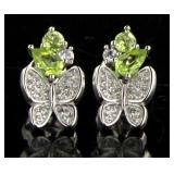 Natural Peridot Designer Earrings