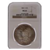 1881 S - MS63 Morgan Silver Dollar