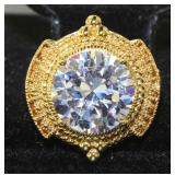 Brilliant 6.00 ct White Topaz Fashion Ring