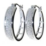 XX-Large Diamond Accent Hoop Earrings