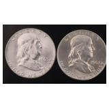 1963 BU Franklin Silver Half Dollar