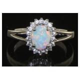 Oval 1.33 ct Fire Opal Dinner Ring