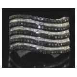 Natural 2.05 ct Black & White Diamond Ring