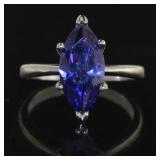 Marquise Cut 3.50 ct Tanzanite Solitaire Ring