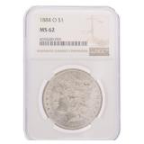 1884 O - MS62 Morgan Silver Dollar