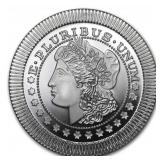 One Ounce - Morgan Dollar .999 Fine Silver Round