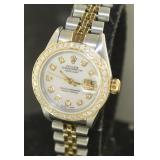 Oyster Lady Datejust 26 Rolex Watch w/MOP-Diamond
