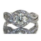 14kt Gold Brilliant 1.51 ct Diamond Designer Ring