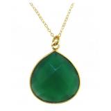 Beautiful Genuine Green Onyx Necklace
