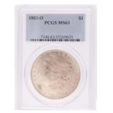 1883 - O PCGS MS63 Morgan Silver Dollar