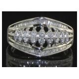 10kt Gold Marquise 1/2 ct Diamond Anniversary Ring
