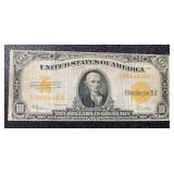 Series 1922 $10 Large Gold Coin Bank Note