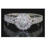 14kt Gold Brilliant 1/2 ct Diamond Designer Ring