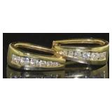 14kt Gold 1/2 ct Huggie Hoop Earrings
