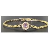 Genuine Amethyst Royale Bracelet