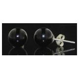 Beautiful 8mm Onyx Stud Earrings