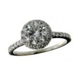 14kt Gold 1.75 ct Round Cut Diamond Ring
