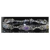 Genuine 4.35 ct Gemstone Tennis Bracelet