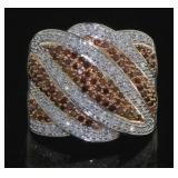 Brilliant 1.00 ct Red Diamond Dinner Ring