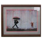 Raining Pain by Graffiti Artist Banksy