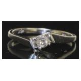 10kt Gold Brilliant Diamond Solitaire Ring