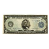 Series 1914 $5.00 Large Federal Reserve Note