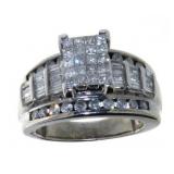 14kt Gold Emerald Cut 3.00 ct Diamond Ring