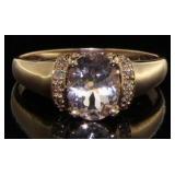 10kt Rose Gold 2.24 ct Morganite & Diamond Ring