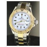 14kt Gold/SS 69623 Lady Yacht-Master Rolex Watch