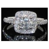 14kt White Gold 1.66 ct Round Diamond Ring