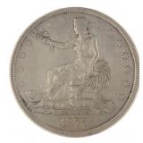 1877 Philadelphia Silver Seated Trade Dollar